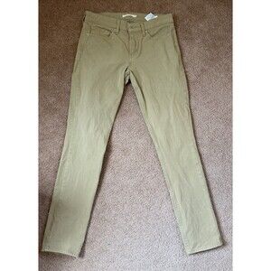 Levi’s 711 Skinny Jeans Women’s 30 Tan Khaki Mid Rise Stretch Slim Casual Pants